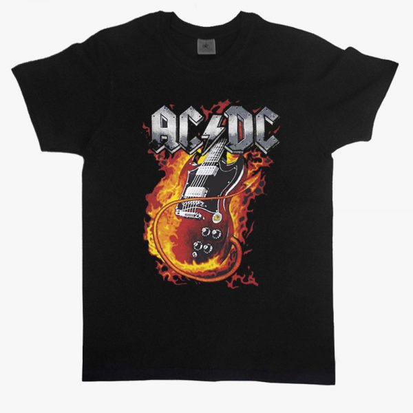 ACDC Guitar Fire tshirt