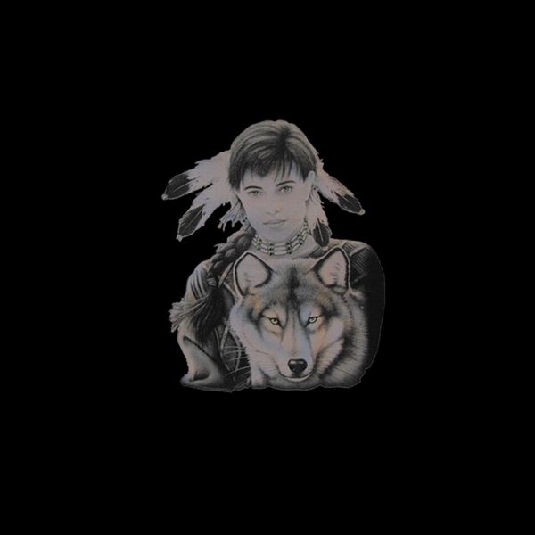 Girl with wolf
