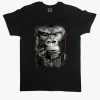 Gorilla with earphones tshirt