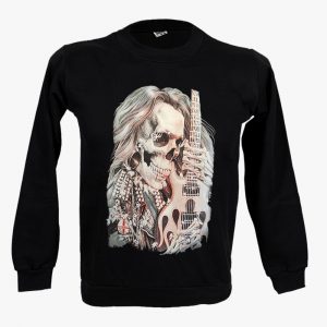 death skull with guitar laimokopsi